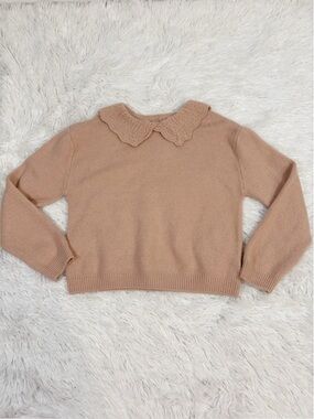 Copper Key girl's long sleeve Scalloped Collar Knit Sweater